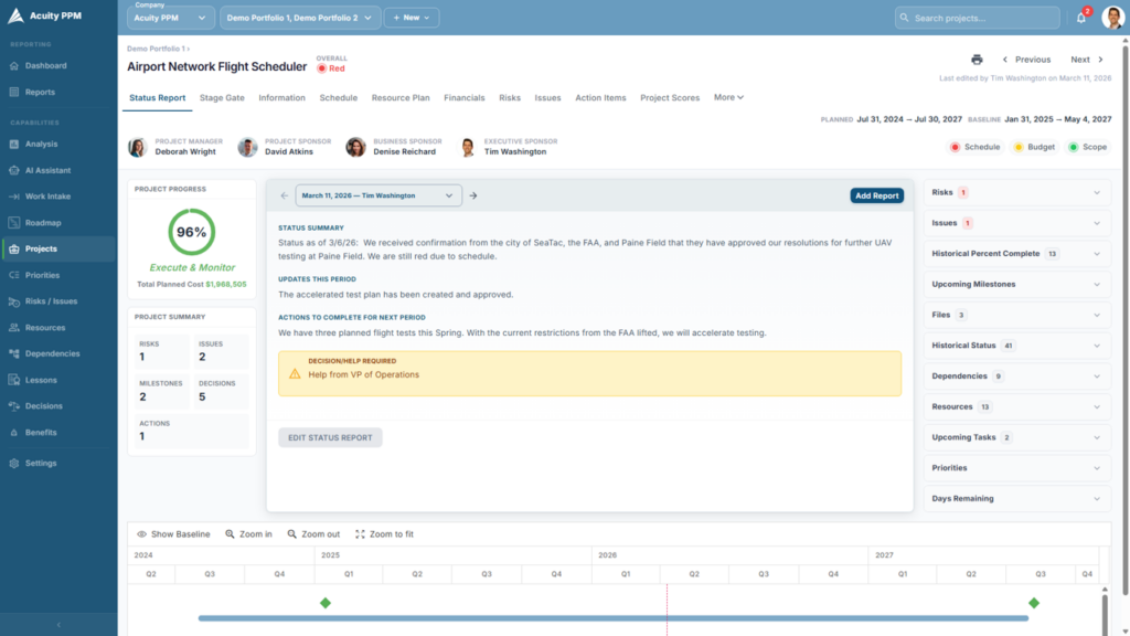 AI-Powered Project Portfolio Management Software | Acuity PPM